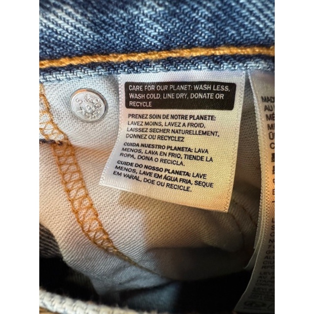 Levi's 505 Regular Fit Jeans Mens W34 L30 Blue Denim Classic - Picture 5 of 10